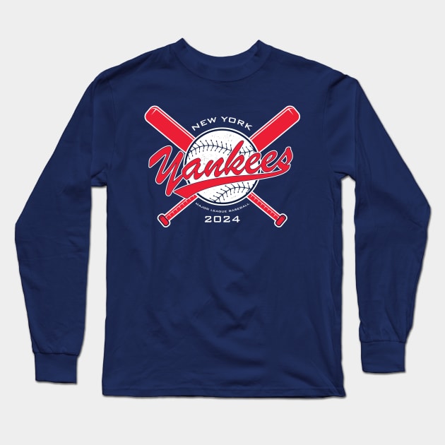 Yankees 24 Long Sleeve T-Shirt by Nagorniak